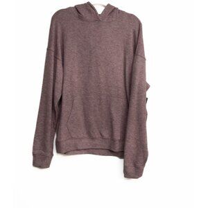 Brown Hooded Sweatshirt With Kangaroo Pocket & Long Sleeves